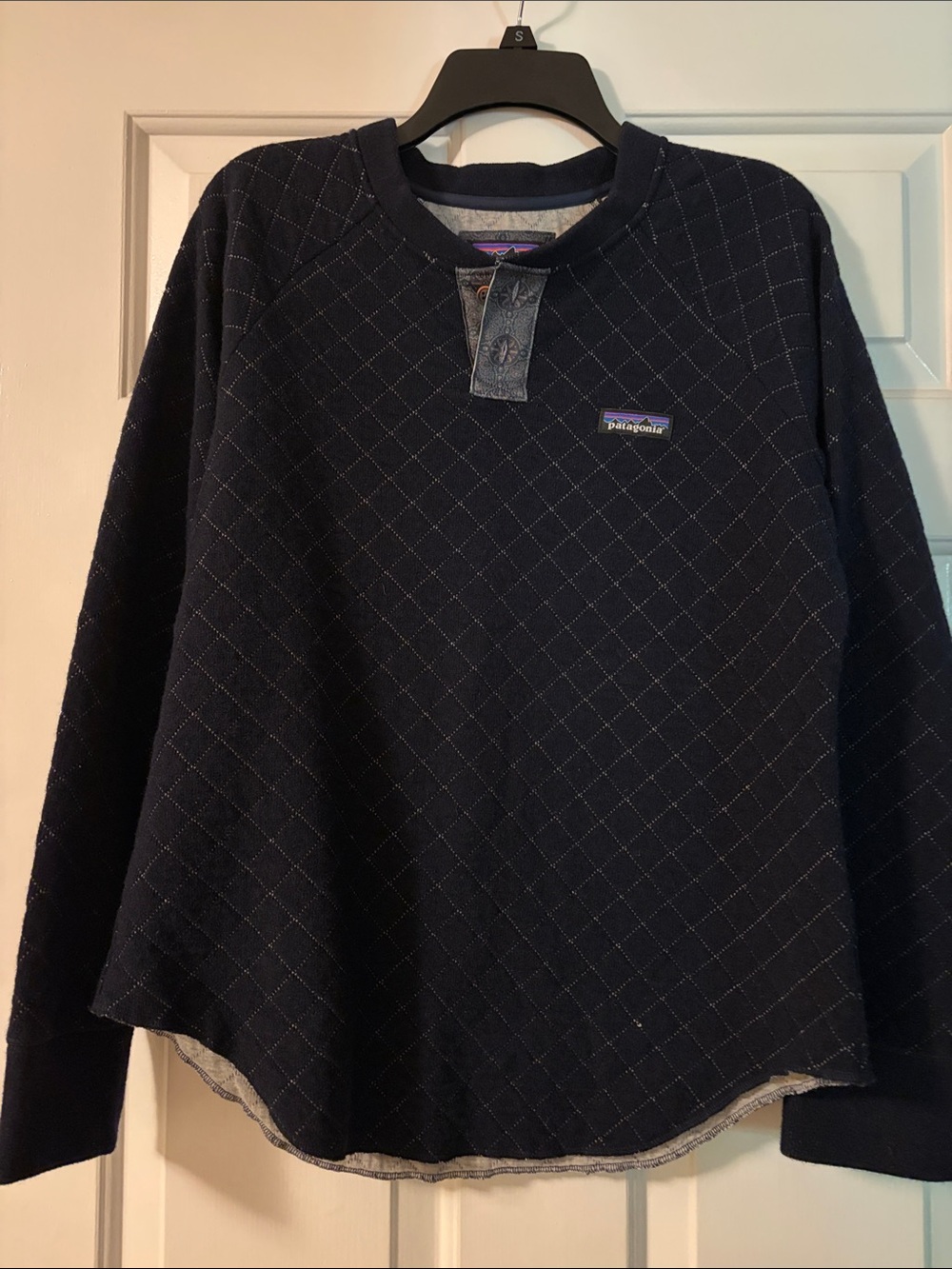Patagonia Dark Navy Quilted Henley